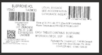 Label (Buspirone 15mg)